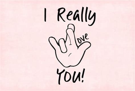 I Really Love You SVG and JPEG Sign Language I Love You - Etsy