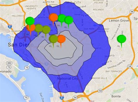 Drive Time Map Radius