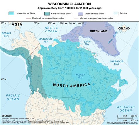 Laurentide Ice Sheet | Size, Retreat, Map, & Facts | Britannica