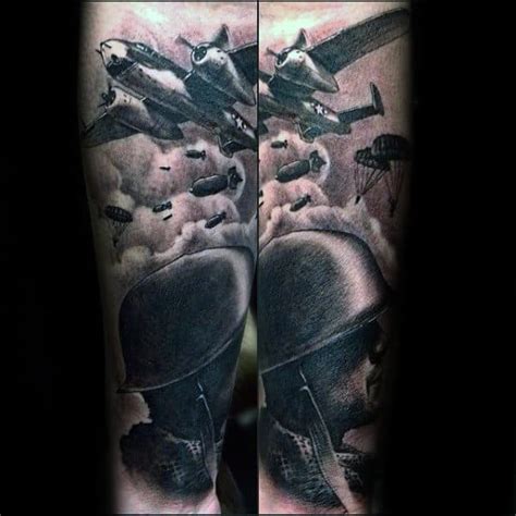 70 WW2 Tattoos For Men - Memorial Military Ink Design Ideas