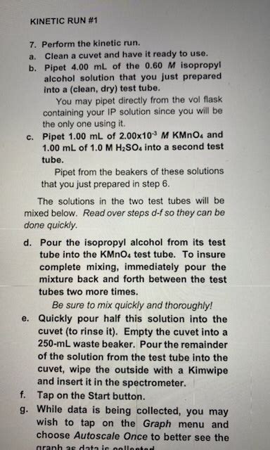 Solved #1. calculate the concentration KMnO4 used in kinetic | Chegg.com