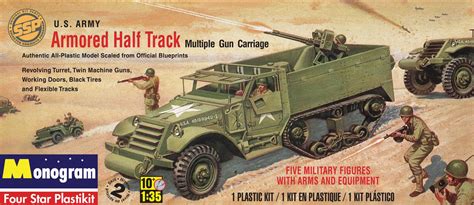 Monogram® Armored Half Track Plastic Model Kit 1/35 scale # 85-0034 ...