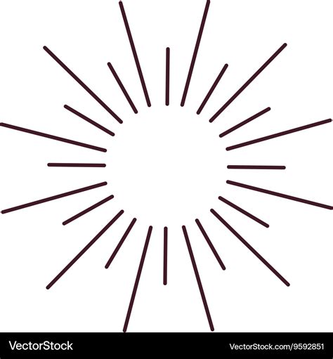 Abstract bursting rays sun lines Royalty Free Vector Image