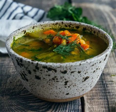 Bone Broth Vegetable Soup (Vegan Option) - Calm Eats