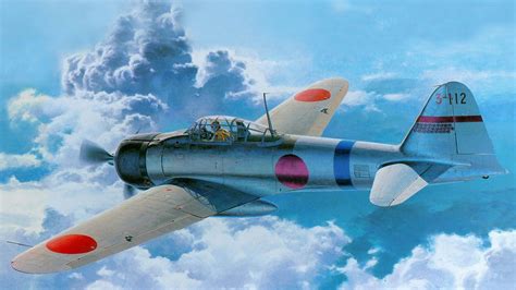 Download Military Mitsubishi A6M Zero HD Wallpaper