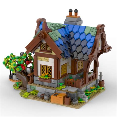 Medieval Theme House MOC | Medivalbrick | Medieval houses, Lego room ...