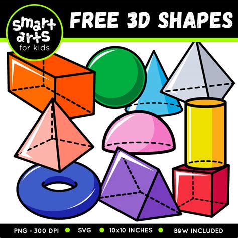 FREE 3D Shapes Clip Art - Educational Clip Arts and Bible Stories