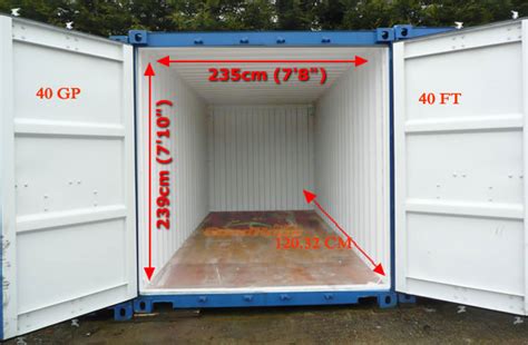 40 FT Container Dimensions | 40 feet container loading capacity Size