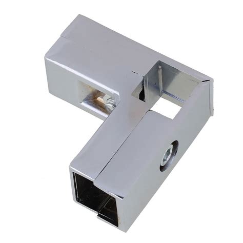 RDEXP Aluminum Alloy 3 Way L Shape Square Tube Clamp Tube Connector ...