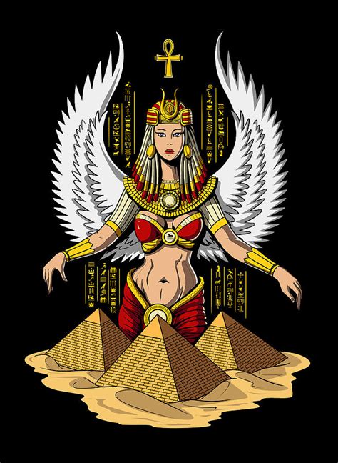 Isis Egyptian Goddess Digital Art by Nikolay Todorov | Fine Art America