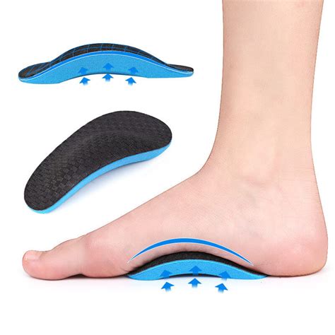 EVA Flat Feet Arch Support Orthopedic Insoles Pads For Shoes Men Women ...