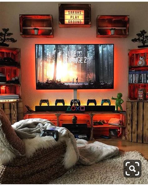 Ps4 Ps5 Gaming Mancave #sunday | Game room design, Video game room ...