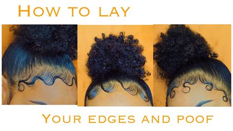 EDGES AND BUN TUTORIAL | How To Style Your Edges 3 Different Ways – Trends