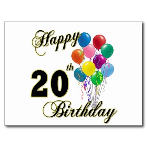 happy 20th birthday clipart 20 free Cliparts | Download images on ...