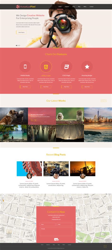 Creative-Website-Design-Template-PSD | FreePSD.cc – Free PSD files and ...