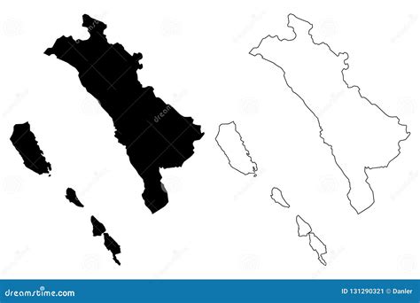 West Sumatra map vector stock vector. Illustration of background ...