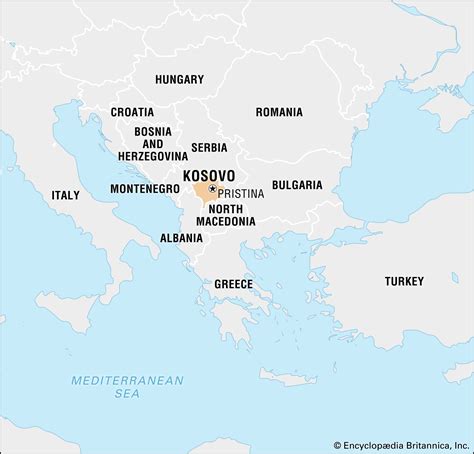 Where Is Kosovo On A Map Of Europe - Real Map