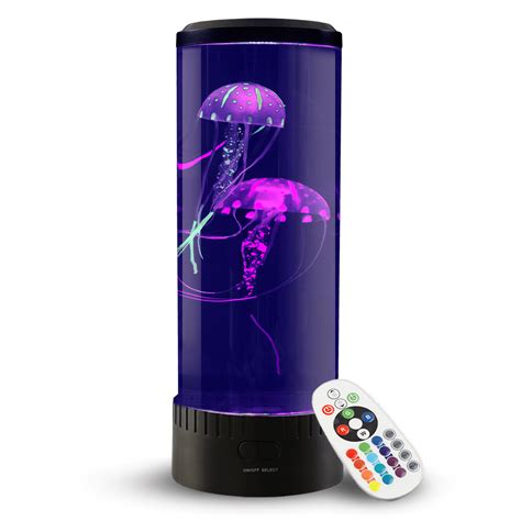 LED Remote Control Fantasy Jellyfish Lamp USB/Battery Powered Color ...