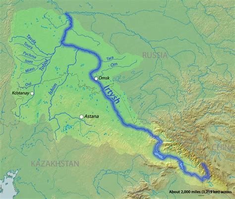 Irtysh River Map