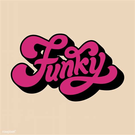 Funky word typography style illustration | free image by rawpixel.com ...