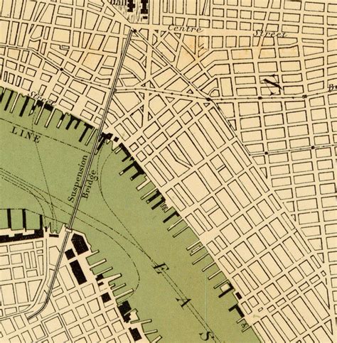 Old Map of New York, 24"x18" United States 1890 Manhattan - VINTAGE ...