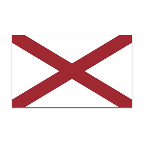 Alabama State Flag AL Vinyl Sticker Decal - Rotten Remains