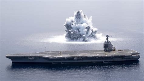 Video: Carrier USS Ford Undergoes First Explosive Shock Trial