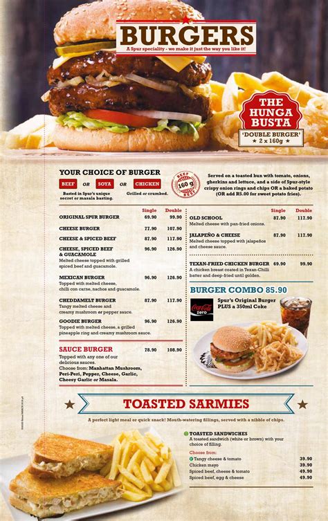 Spur Steak Ranches Menu Prices & Specials