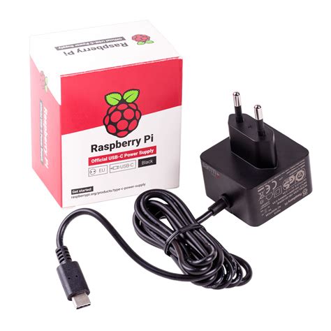 Raspberry Pi 4 Official Black Power Supply - 5V/3A