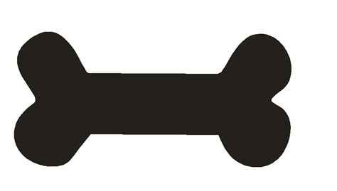 Dog Bone Silhouette - ClipArt Best