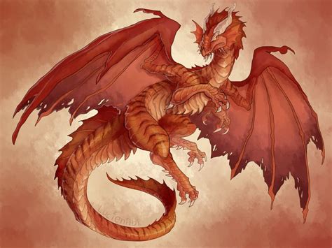 DnD - Ancient Red Dragon by Lucieniibi | Red dragon, Dragon artwork ...