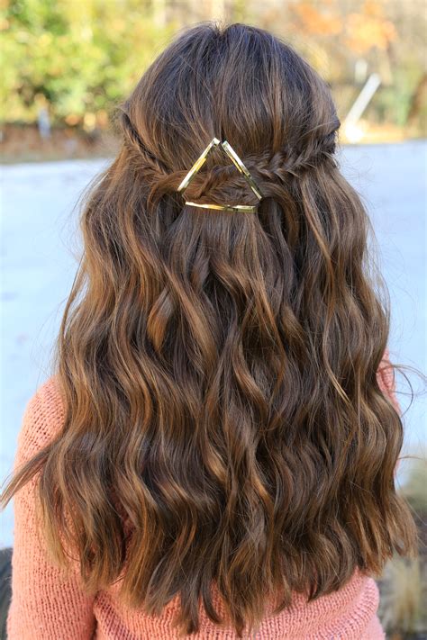 Barrette Tieback | Cute Girls Hairstyles