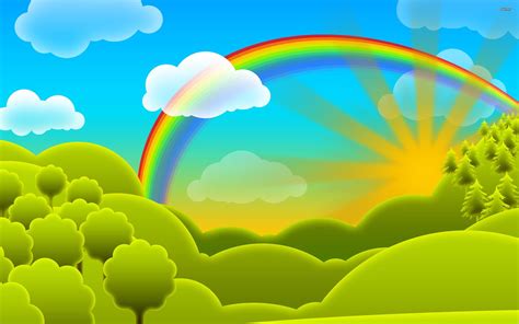 Cartoon Rainbow Wallpapers - Top Free Cartoon Rainbow Backgrounds ...