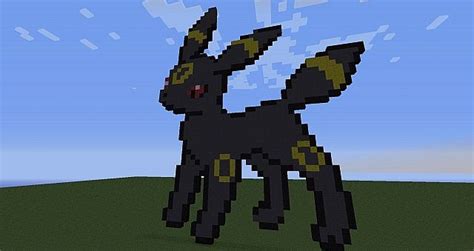 umbreon pixel art Minecraft Map