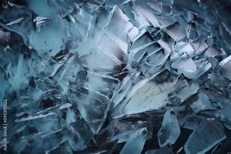 Broken ice texture background. AI generated Stock Illustration | Adobe ...