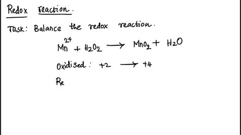 SOLVED: . Explain why the following reaction is a REDOX reaction Mn2 ...