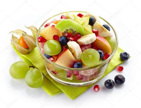 Fresh healthy fruit salad — Stock Photo © baibaz #33406331