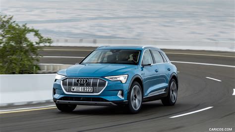 Audi e-tron | 2019MY (Color: Antigua Blue) | Front Three-Quarter