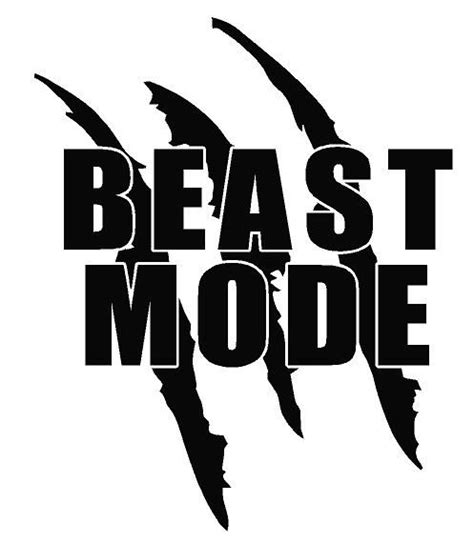 Beast Mode Decal | Beast mode, Beast, Bunny coloring pages