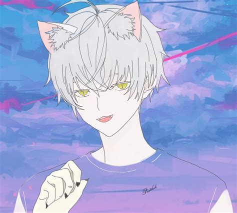 Anime Boy With Cat Eyes