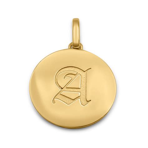 10K Personalized Solid Yellow Gold Letter Pendant – NYC Luxury