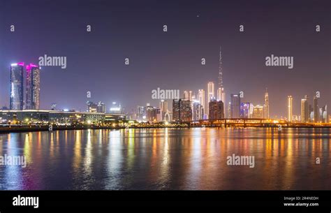 Dubai, UAE - 03.12.2023 - View of Dubai skyline, shot made from Dubai ...