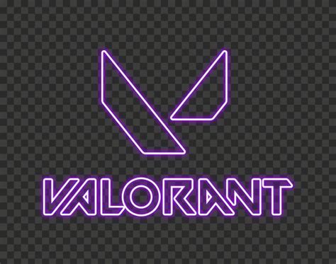 HD Valorant Purple Neon Logo With Symbol PNG | Neon signs, Neon logo ...