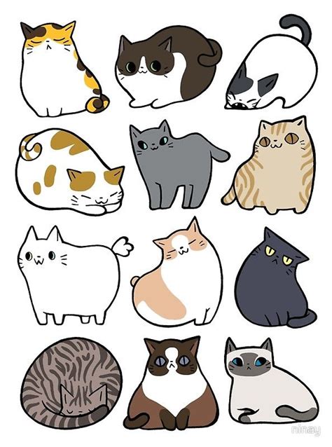 Póster ''Gatos gatos gatos' de ninay | Cat posters, Cute cat drawing ...