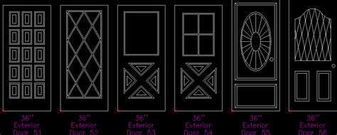 Exterior Doors DWG Block for AutoCAD • Designs CAD