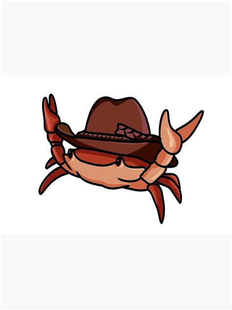 "Cowboy Hat Crab Meme" Art Print for Sale by FranceskaMiza | Redbubble