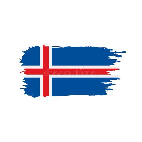 Iceland Flag, Vector Illustration Stock Vector - Illustration of grunge ...