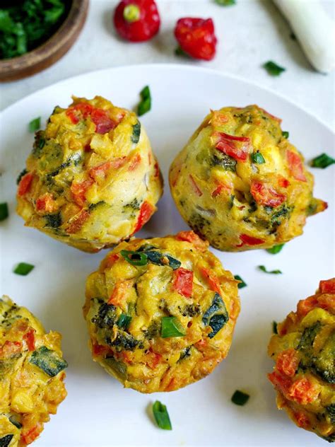 Savory Vegetable Muffins - Elavegan