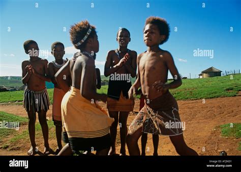 Children performing traditional Zulu dance, South Africa Stock Photo ...