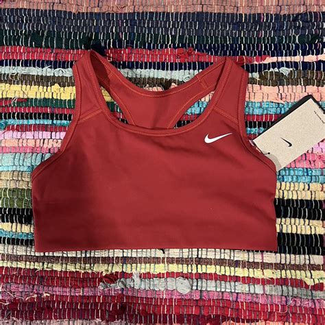 Nike Women's Red Bra | Depop